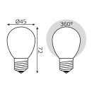 Лампа Gauss Filament Шар 5W 450lm 4100К Е27 milky LED  (105202205) 