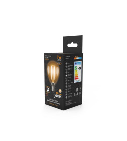 Лампа Gauss Filament Шар 9W 680lm 2700К Е14 LED 