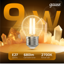 Лампа Gauss Filament Шар 9W 680lm 2700К Е27 LED  (105802109) 