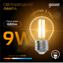 Лампа Gauss Filament Шар 9W 680lm 2700К Е27 LED  (105802109) 