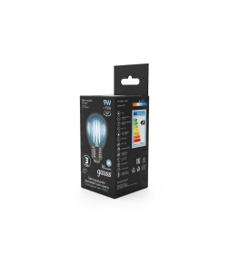 Лампа Gauss Filament Шар 9W 710lm 4100К Е27 LED 