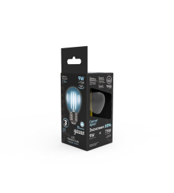 Лампа Gauss Filament Шар 9W 710lm 4100К Е27 LED 