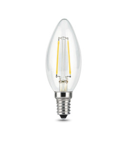 Лампа Gauss Filament Свеча 5W 450lm 4100К Е14 диммируемая LED 