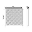 Светильник офисный LED 36W 3300lm 4000K IP20 595х595х19 мм (призма) Gauss 842123236 (842123236) 