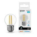 Лампа Gauss Filament Elementary Шар 8W 540lm 4100К Е27 LED  (52228) 