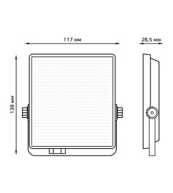Прожектор Gauss EVO 10W 900lm 6500K 100-240V IP65 черный LED 