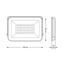 Прожектор Gauss Qplus 50W 5250lm 6500K 200-240V IP65 графитовый LED  (690511350) 