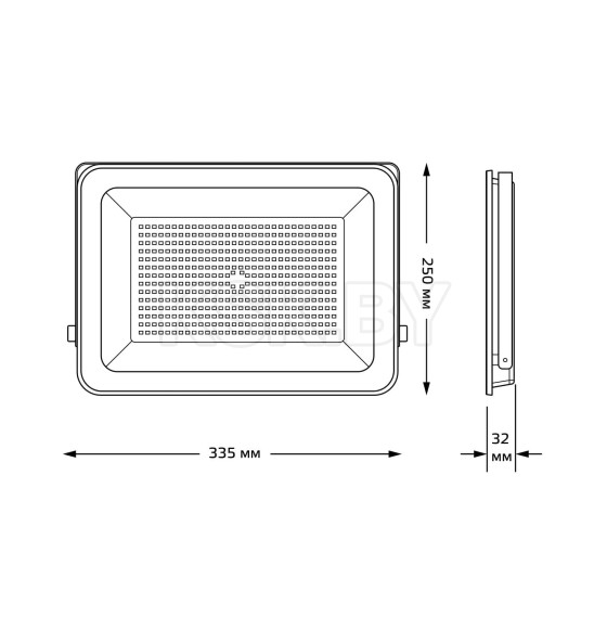 Прожектор Gauss Qplus 150W 15750lm 6500K 175-265V IP65 графитовый LED  (690511150) 