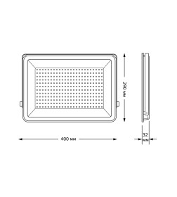 Прожектор Gauss Qplus 200W 21000lm 6500K 175-265V IP65 графитовый LED 