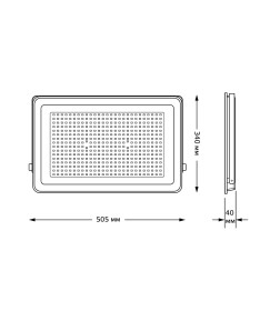 Прожектор Gauss Qplus 300W 36000lm 6500K 175-265V IP65 черный LED 