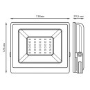 Прожектор светодиодный 30Вт 6500К черный Elementary IP65 Gauss (613100330) 