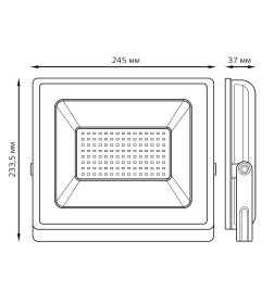 Прожектор светодиодный Gauss Elementary G2 100W 9500lm IP65 6500К белый 