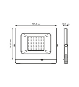 Прожектор светодиодный Gauss Elementary G2 70W 6295lm IP65 4000К черный 