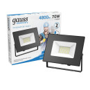 Прожектор светодиодный Gauss Elementary G2 70W 6300lm IP65 6500К черный  (613100370) 