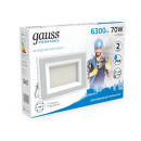 Прожектор светодиодный Gauss Elementary G2 70W 6300lm IP65 6500К белый  (613120370) 