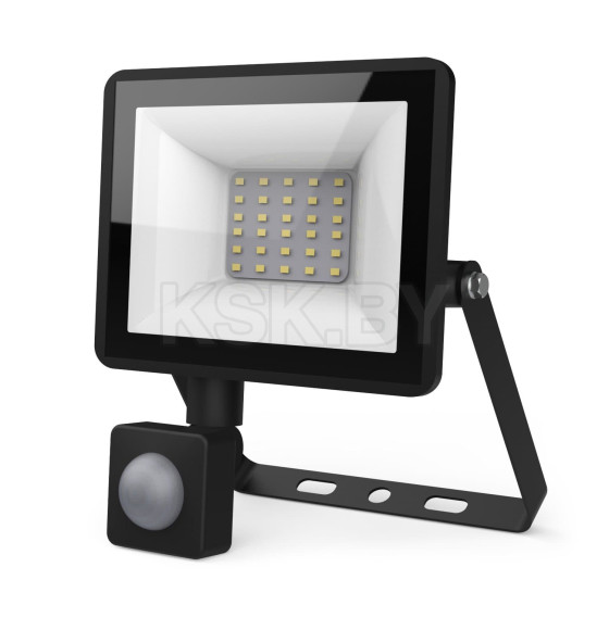 Прожектор Gauss Elementary-S 30W 2850lm 6500К 175-265V IP65 черный с датчиком движения LED  (628511330) 