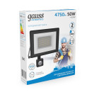 Прожектор Gauss Elementary-S 50W 4750lm 6500К 175-265V IP65 черный с датчиком движения LED  (628511350) 