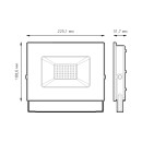 Прожектор Gauss BASIC 70W 6300lm 6500K 200-240V IP65 графитовый LED  (688100370) 