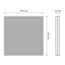 Светильник офисный LED 35W CRI90 4400lm 4000K IP40 595х595х50 мм с БАП (призма) Gauss MiR G1-A0-00070-01GA3-4003540 (G1-A0-00070-01GA3-4003540) 