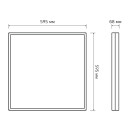 Светильник офисный LED 30W CRI90 3300lm 4000K IP54 595х595х68 мм с БАП (опал) Gauss MiR G1-A0-00070-01GA2-5403040 (G1-A0-00070-01GA2-5403040) 