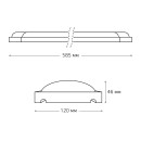 Светильник светодиодный матовый Gauss IP20 585*120*46мм 18W 1560lm 6500K WLF-4 сталь  (844611318) 