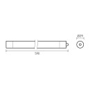 Светильник светодиодный Gauss IP65 590*29*29мм 12Вт 1250lm 4000К COMPACT линейный матовый 1/30 (143424212) 