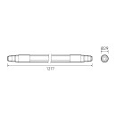 Светильник линейный LED 24Вт 2500lm 4000К IP65 1277х29х29 мм (матовый, соединение в линию до 10 шт.) Gauss Compact 843424224 (843424224) 