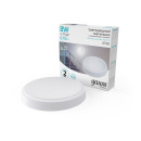 Светильник LED Gauss IP40 D135*32 8W 670lm 4000K 200-240V HALL круглый с оптико-микроволновым сенсором  (193411208-S) 