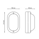 Светильник НБП IP54 212х160х80 мм овал лампу Е27 max 60W Gauss 926602206 (926602206) 