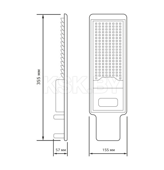 Светильник уличный LED Avenue IP65 50W 5000lm 5000K 190-250V КСС 