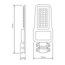 Светильник уличный LED Qplus IP65 80W 9600lm 5000K 120-260V КСС 