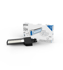 Светильник уличный LED Qplus IP65 120W 14400lm 5000K 120-260V КСС "Ш" 535х260х64 мм Gauss 629535320