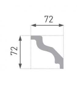 Багет "LUX" потолочный E- 8(а) (72/72)