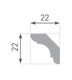 Багет "LUX" потолочный E-23 (22/22)