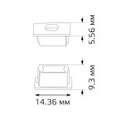 Заглушки для врезного профиля светодиодной ленты (упак. 2 шт.) Gauss BT481 (BT481) 