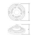 Светильник промышленный LED UFO IP65 150W 18000lm 5000K 175-265V 260х88 мм Gauss 821536350 (821536350) 