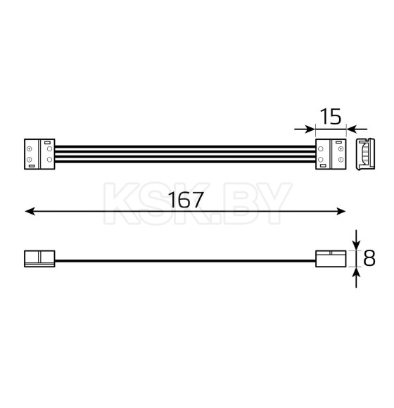 Коннектор для LED-ленты 10 мм RGB 5050 IP65 Gauss Basic BT437 (BT437) 