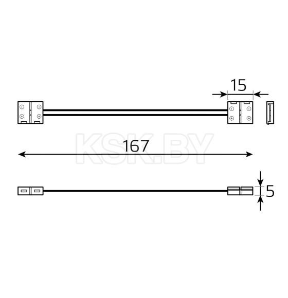 Набор коннекторов для светодиодной ленты 10 мм 5050 IP20 Gauss Basic BT433 (BT433) 