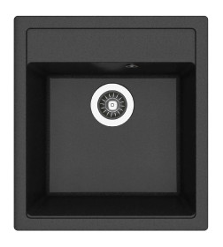 Мойка AquaSanita Rock SQR 100 601 AW black metallic