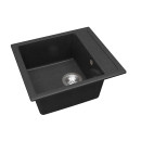 Мойка AquaSanita Rock SQR 100 601 AW black metallic (SQR 100 601) 