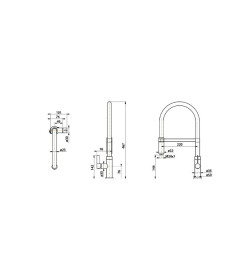 Смеситель AquaSanita Colos 7003 002 steel