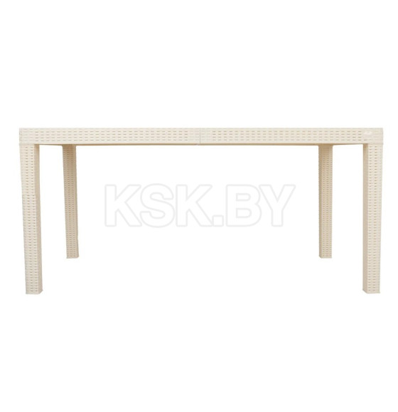 Стол пластиковый большой 1532x789x701 мм (сливочный) Rattan InGreen ING6184СЛВ (ING6184СЛВ) 