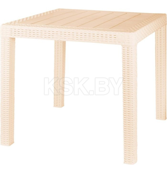 Стол пластиковый малый 789x789x701 мм (сливочный) Rattan InGreen ING6183СЛВ (ING6183СЛВ) 