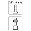 Соединение-штуцер под шланг 10мм YATO (YT-2406) 