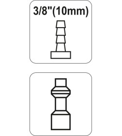 Соединение-штуцер под шланг 10мм YATO