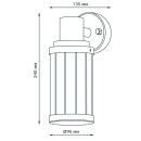 Светильник садово-парковый на стену вниз Е27 170-240V IP54 Gauss Vega GD022 (GD022) 