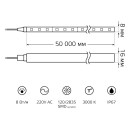 Лента Gauss LED 2835/120-SMD 8W 220V 200lm/m 3000K NEON (8х16мм) IP67 (50м) (311000108) 