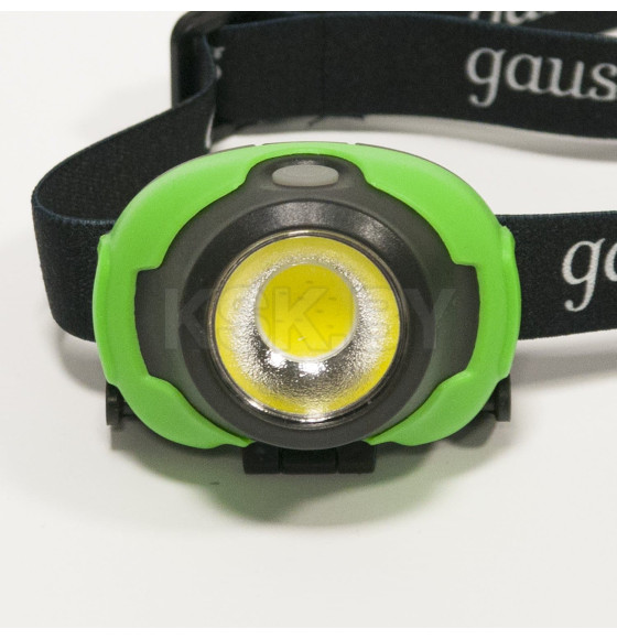 Фонарь налобный модель GFL302 3W 120lm 3xAAA LED Gauss (GF302) 