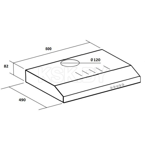 Вытяжка кухонная SCHTOFF C1-T500 X (C1-T500 X) 