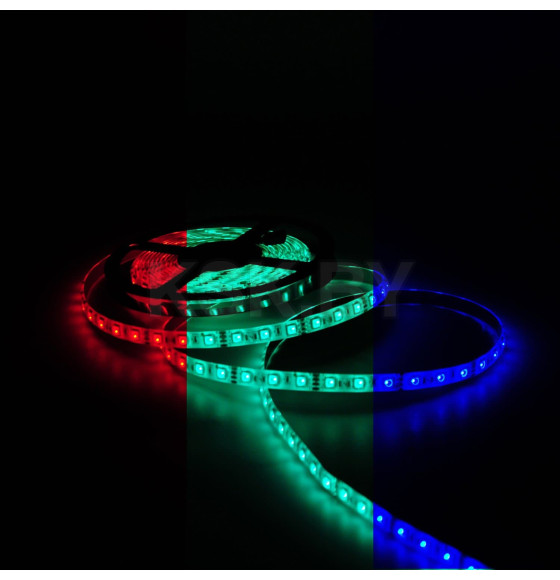 Лента Gauss LED 5050/60-SMD 14.4W 12V DC RGB IP66 (блистер 5м) (311000414) 